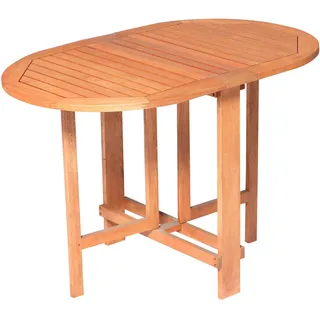 Merxx Gartenklapptisch 120 x 60 x 74 cm Natur/Braun