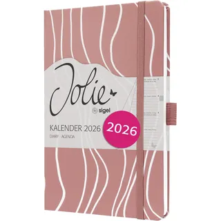 Sigel Wochenkalender Jolie ca. A5 rose 2026