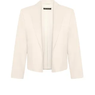 Kurzblazer BETTY BARCLAY "Kurzblazer mit 3/4 Arm", Damen, Gr. 38, beige, Obermaterial: 86% Polyester PES. 14% Elasthan EL., Blazer Kurzblazer