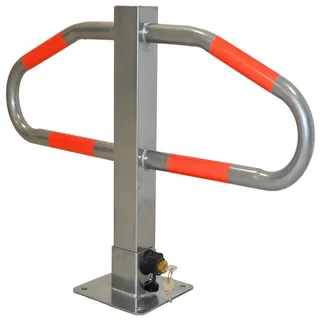 TRUTZHOLM Parkplatzsperre abschließbar klappbar 47x73 cm Stahl | Parkplatzbügel, Sperrbügel, Parkplatzblockierer, Parkbügel, Poller