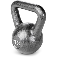 MARCY Hammertone Kettle Bell 6,8 kg-Workout-Gewichte HKB-015, Schwarz, 6.8 kg