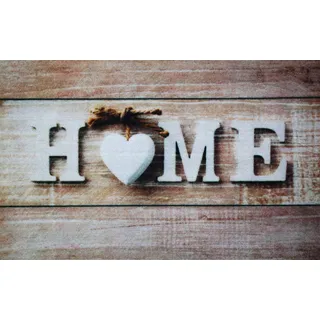 ID matt Home Herz Boston, Synthetikfasern, beige braun, 50 x 80 x 0,5 cm