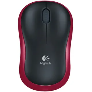 M185 Wireless Mouse schwarz/rot
