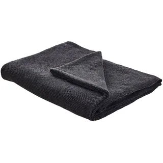 Beliani Decke Grau 130/180 cm Asaka , Textil , 130x180 cm , Heimtextilien, Wohntextilien, Decken