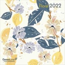 GreenLine Floral 2022 - Wandkalender - Mini-Broschürenkalender - 1,75x17,5-17,5x35 geöffnet - Blumen