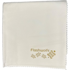 Flashwoife, extra feines Micro-Faser (Nano-Faser) Reinigungstuch, RT50W, Microfaser Putztuch 50x50 cm, weiß
