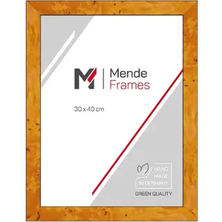 MendeFrames H14D Fotorahmen mit Wurzeldekor, hell, 50x70 cm, mit Antireflexglas