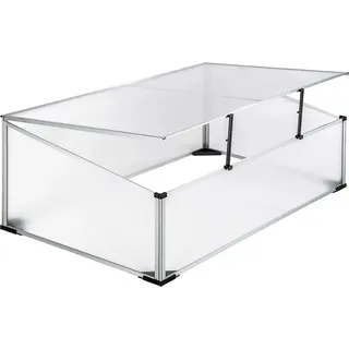 Linder Exclusiv Gewächshaus MC4362 120x80x30/40 cm - Weiß