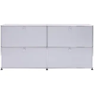 USM Sideboard silber, Designer Prof. Fritz Haller, 74x153x38 cm
