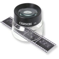 Carson LumiLoupe 7x Standlupe ideal zur Betrachtung von Münzen, Briefmarken, Fotos, Miniaturen, Dias, Elektronik (LL-77)