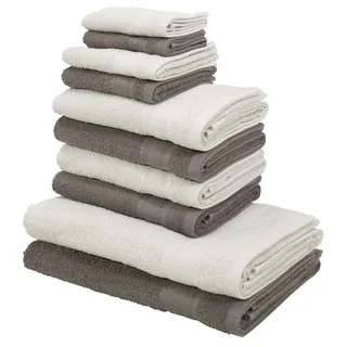 OTTO home Afri Handtuchset 10-tlg. grau