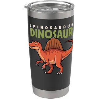 Cartoon Spinosaurus Dinosaurier Jurassic Animal Lover Cute Dino Doppelwandiger Edelstahl-Thermobecher