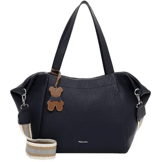 Shopper TAMARIS "Shopper TAS Katrina", Damen, Gr. B/H/T: 52cm x 29cm x 12cm 0, blau (blau 500), Polyurethan, Taschen Shopper