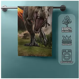 Jerry Fabrics Jurassic World Handtuch 70 x 140 cm mehrfarbig