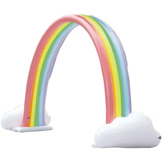 Teamson Kids Großer Garten Wassersprinkler-Bogen, Aufblasbarer Riesen-Regenbogen-Spritzspaß, Gartenspielzeug für Jungen und Mädchen