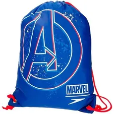 Marvel, Tasche, Turnbeutel Logo, Blau