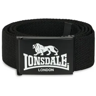 Lonsdale Unisex Gürtel STARBOTTON, Black/White, 130cm - 130
