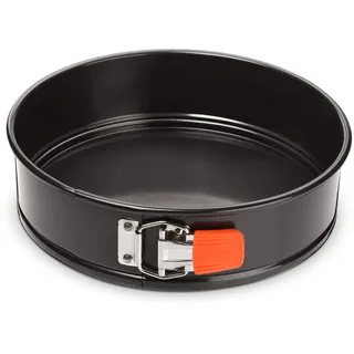 Le Creuset Antihaft Springform, Rund, Ø 26 cm, Sauerteigbeständig, Aus Karbonstahl gefertigt, Anthrazit/Orange, 94101800000000