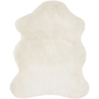 Novel Kunstfell , Weiß , Fell , Tierform , 90x110 cm , Bsci, Oeko-Tex® Standard 100 , waschbar , Teppiche und Böden, Teppiche, Schaffelle & Kuhfelle