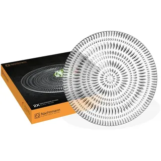 Nachtmann Servierteller Ø 32 cm transparent/weiß 2er Set