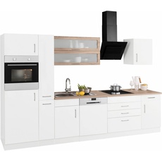 Bild von MÖBEL Küchenzeile »Utah«, mit E-Geräten, Breite 330 cm, weiß