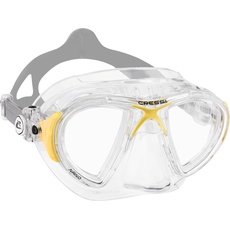 Cressi Nano Taucherbrille, Transparent/Gelb, Uni