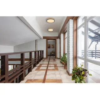 GLOBO LED-Deckenleuchte Doro 1-flammig Graphit 300 x 85 mm