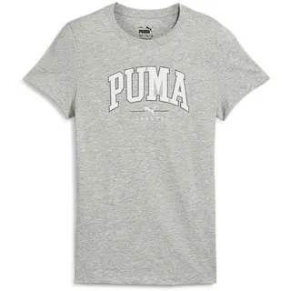 Puma Mädchen Squad Tee G T-Shirts, Light Gray Heather, 176