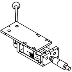 Mahr 5115136 Millimar Lineartisch PR79 mit manueller Verstellachse Anschlag 50mm Einzug C 100mm Länge