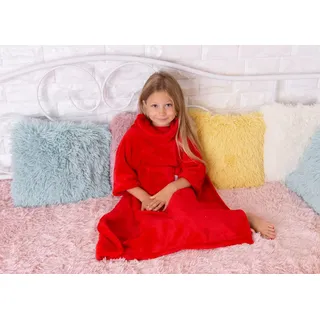 Kocyk Z Rkawami i Kieszonk 70x90 KANGOO MINI Czerwony