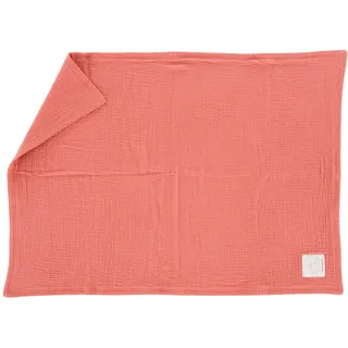 Träumeland Babydecke aus Musselin Aprikose, 75x100 cm - vielseitige Kuscheldecke, extra kuschelig - perfekt auch als Unterlage, Stilltuch oder Sonnenschutz verwendbar