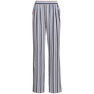 GOLDNER 2-in-1-Hose »Kurzgröße Palazzo-Hose mit sommerlichem Druck«, blau