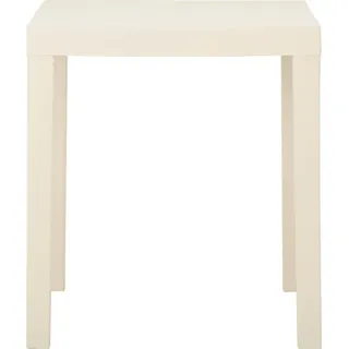 vidaXL Gartentisch Weiß 79x65x72 cm Kunststoff - Weiß