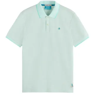 Scotch & Soda 175662 Kurzarm-poloshirt - Seafoam Melange - M
