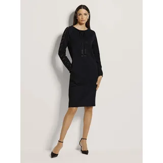 Madeleine Jerseykleid Sommerkleid Spitze und Strass Schwarz 42