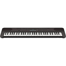 Yamaha Digital Keyboard PSR-E360DW, dunkle Walnuss – Digitales Einsteiger-Keyboard mit 61 Tasten mit Anschlagdynamik – Portable Keyboard im vielseitigen Design für jeden Wohnraum