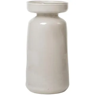 Broste Copenhagen Solai Vase in der Farbe Taupe warm Grey aus farbigem Glas, 19,5 cm, 14573022