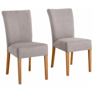 Home Affaire Esszimmerstuhl Queen Polsterstuhl grau 6er Set