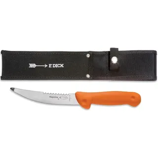 Friedr. Dick ErgoGrip Aufbrech-/Jagdmesser 15 cm Orange, korrosionsbeständig, Kunststoffgriff