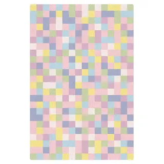 micasia Korkteppich rutschfeste Oberfläche Kinderzimmer Bodenschutz - Naturprodukt - Mosaik Modern 3,5mm dünne Kork Bodenmatte rosa Kinderteppich trittsichere Matte 3135 (80x120cm)