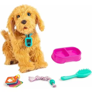 BEMIRO Joy Toy MOJI interaktiver Labradoodle Welpe 35 cm Mehrfarbig