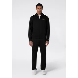Trainingsanzug CHAMPION "PolyWarpKnit Tracksuit", Herren, Gr. S, nbk, nbk, nbk, Obermaterial: 100% Polyester, Sportanzüge Trainingsanzug, sportlicher Stil, komfortable Passform