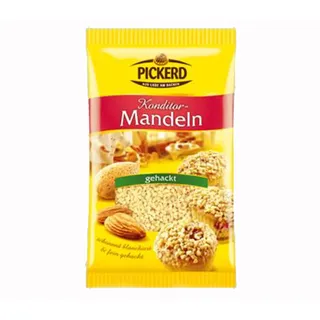 Pickerd Konditor Mandeln gehackt schonend blanchiert fein gehackt 100g