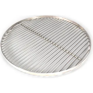 Grillrost RUND - 50cm aus Edelstahl - Handwerksprodukt - Germany mit 3 Aufhängeösen