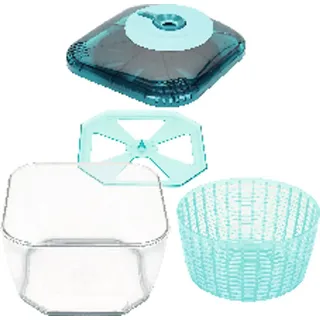 Genius Nicer Dicer Chef Professional Salatschleuder 5,2 Liter petrol