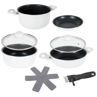 Gimex WHITE LINE Kochtopfset Koch-Set Kochgeschirr Camping-Geschirr