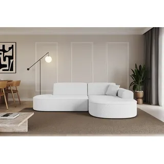 altdecor Ecksofa in L-Form MARI-L1 - 243x171x79,5 cm Weiß - Corner Sofa Bett Eckcouch Couch Wohnlandschaft Cauchsofa - Weiß