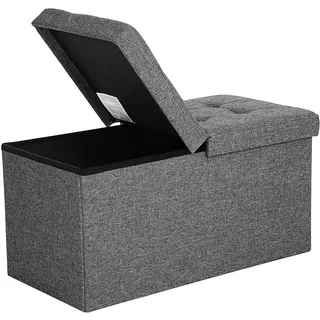 Songmics Truhenbank dunkelgrau 76,0 cm