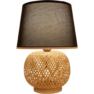 Fine Asianliving Bambus Tischlampe Natürlich Handgefertigt - Graham D32xH47cm
