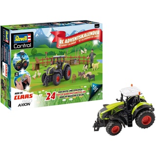 Revell Adventskalender RC Claas 960 Axio I Claas Traktor I Adventskalender zum Selbermachen I Weihnachtskalender für Jungen, Mädchen und Erwachsene ab 8 Jahren I Traktor in 24 Tagen zusammenbauen